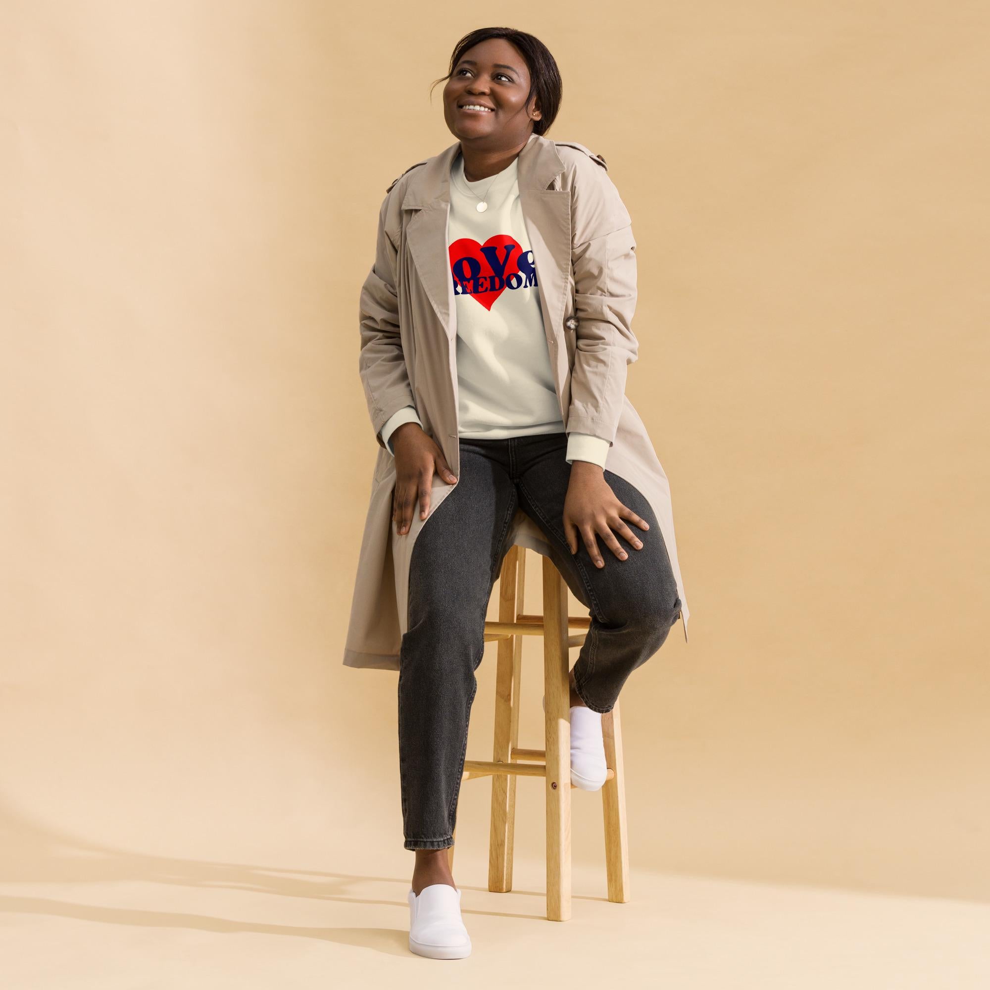 Love Freedom - Unisex Premium Sweatshirt