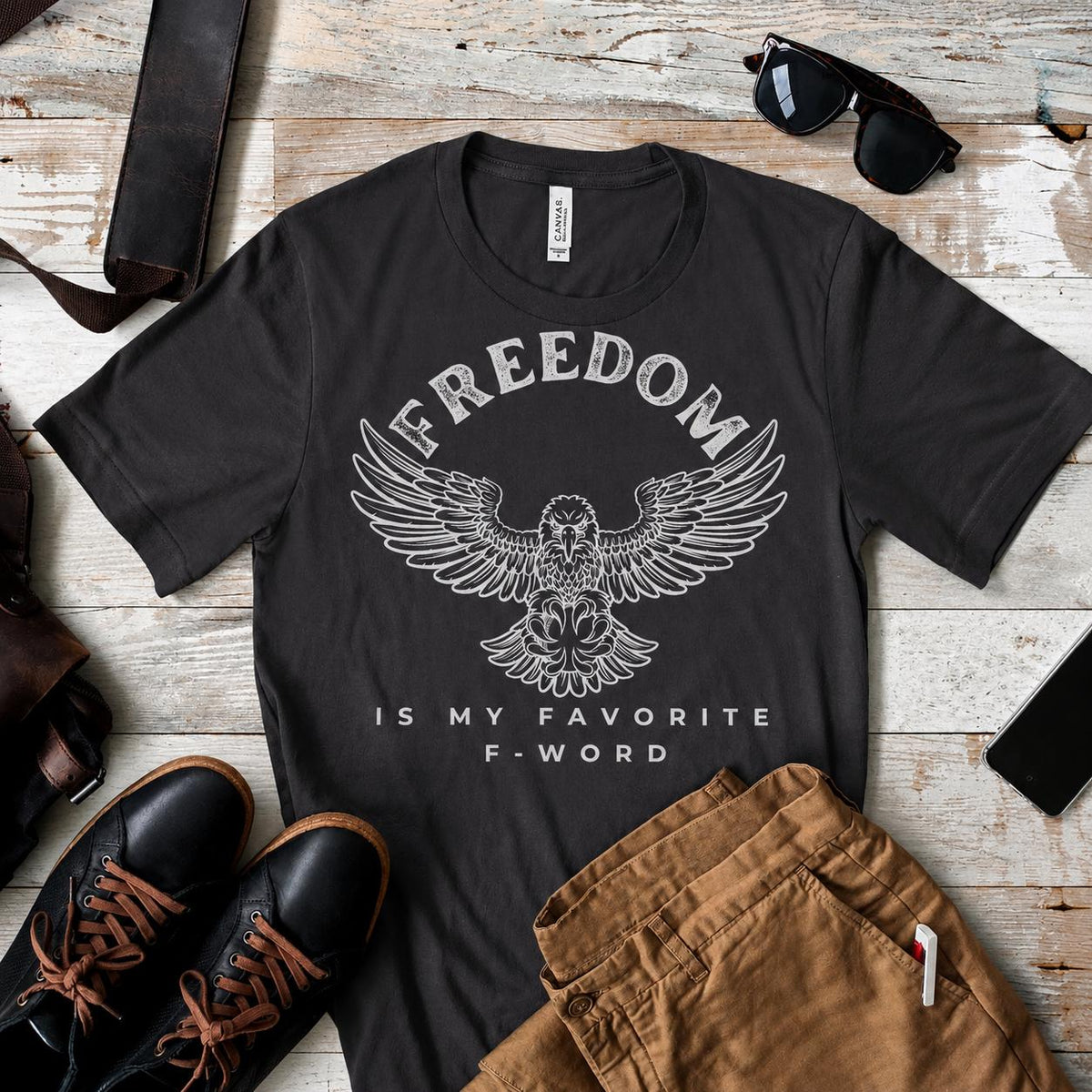 Activist T Shirt, Freedom Eagle Graphic Tee, Protest Shirt, Bold Statement T Shirt, Rally Shirt, Freedom Fighter Gift