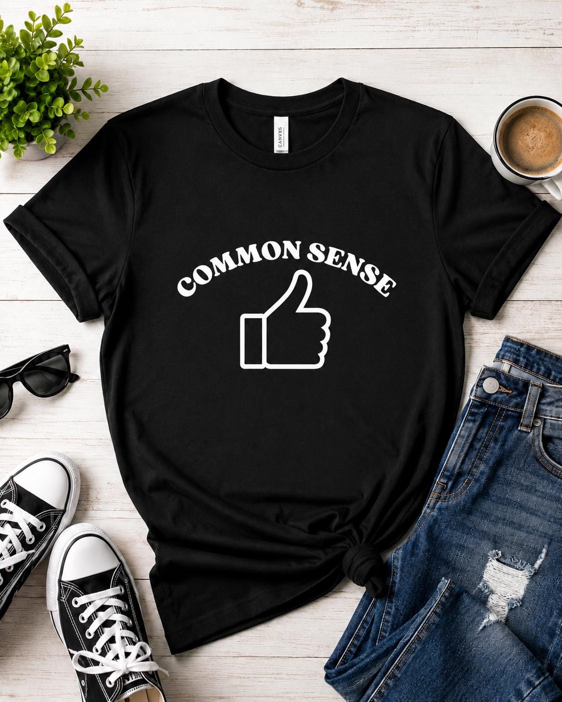 Free Speech T Shirt, Common Sense Graphic Tee, Freedom of Speech Shirt, Free Thinker Gift, Funny Political Shirt