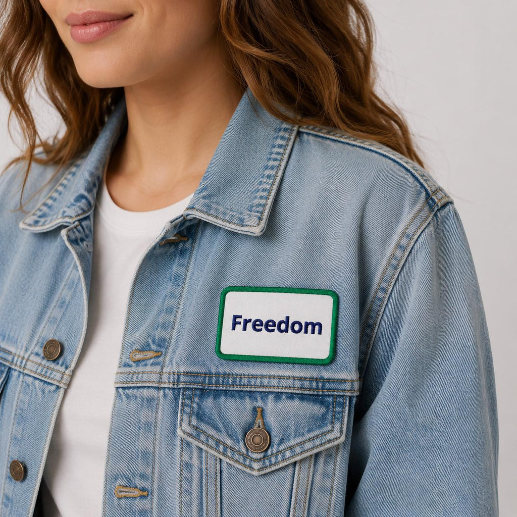 Freedom Patch, Iron On Patch, Embroidered Patch for Jackets, Morale Patch for Backpack, Liberty Gift for Him