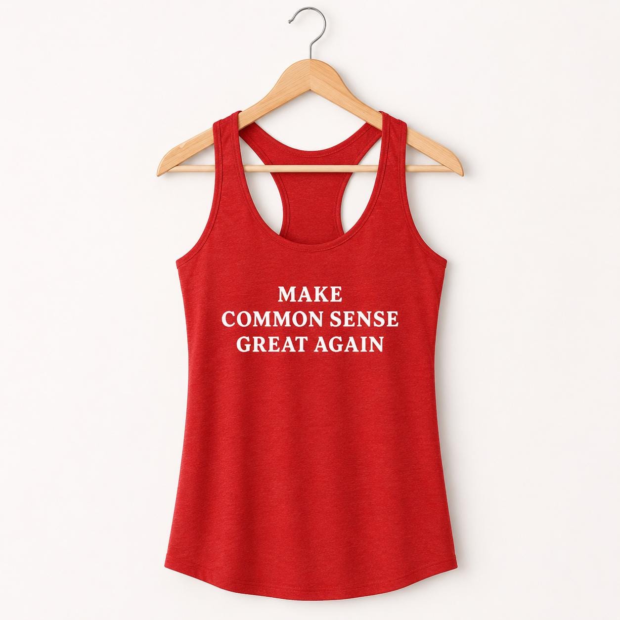 Political Tank Top, Make Common Sense Great Again Shirt, Funny Womens Tank, Racerback Workout Tank, Protest Tank