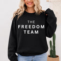 Eco Friendly Sweatshirt, Organic Cotton Crewneck, Sustainable Streetwear Pullover, Freedom Sweatshirt, Gift for Her