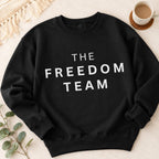 Eco Friendly Sweatshirt, Organic Cotton Crewneck, Sustainable Streetwear Pullover, Freedom Sweatshirt, Gift for Her