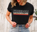 Freedom Fighter Shirt, Patriot T Shirt, Freedom Graphic Tee, Liberty Shirt, Patriotic Gift for Him