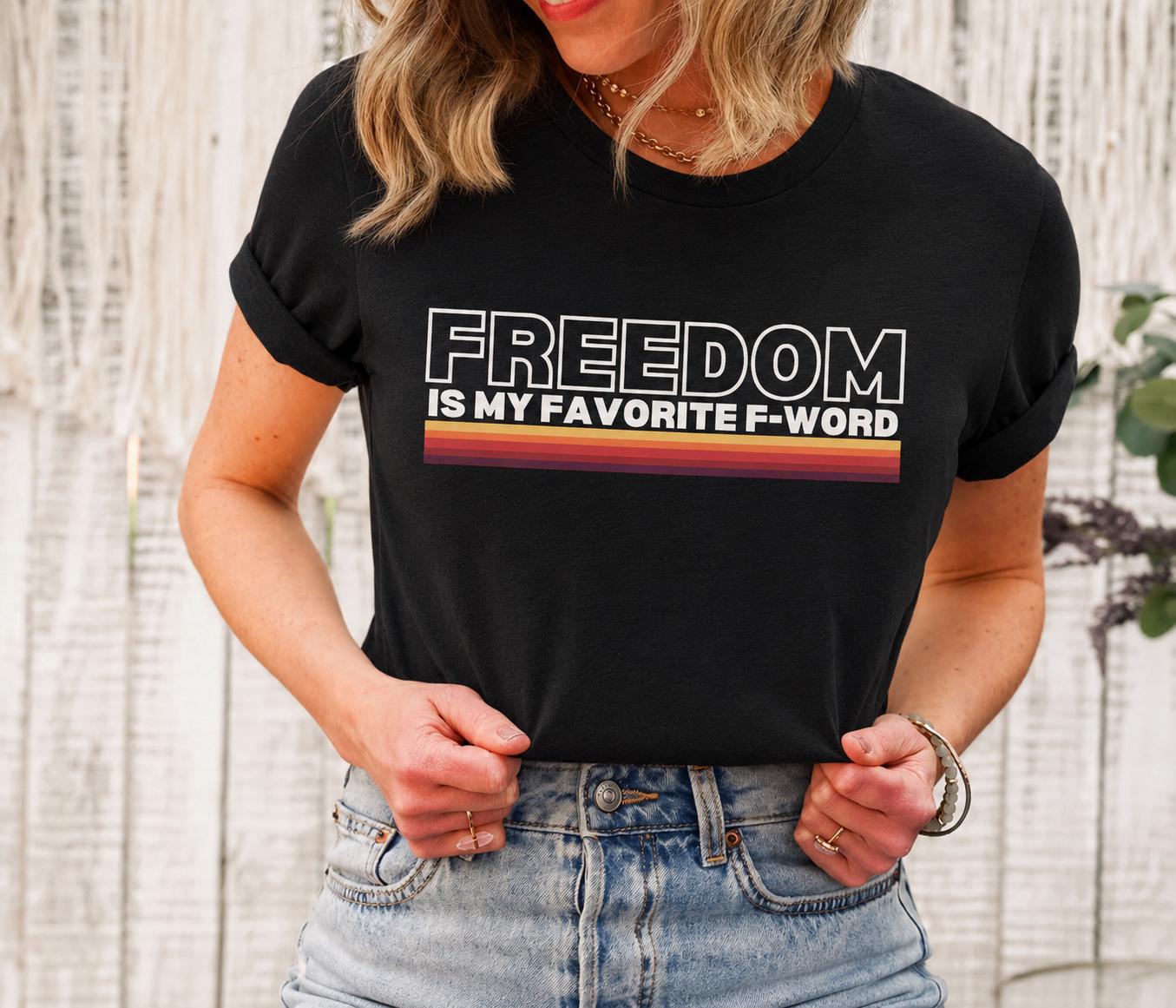 Freedom Fighter Shirt, Patriot T Shirt, Freedom Graphic Tee, Liberty Shirt, Patriotic Gift for Him