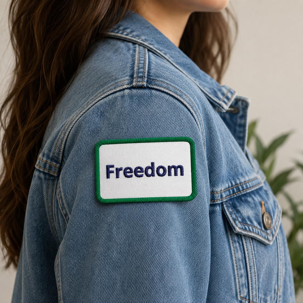 Freedom Patch, Iron On Patch, Embroidered Patch for Jackets, Morale Patch for Backpack, Liberty Gift for Him