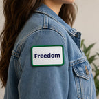 Freedom Patch, Iron On Patch, Embroidered Patch for Jackets, Morale Patch for Backpack, Liberty Gift for Him