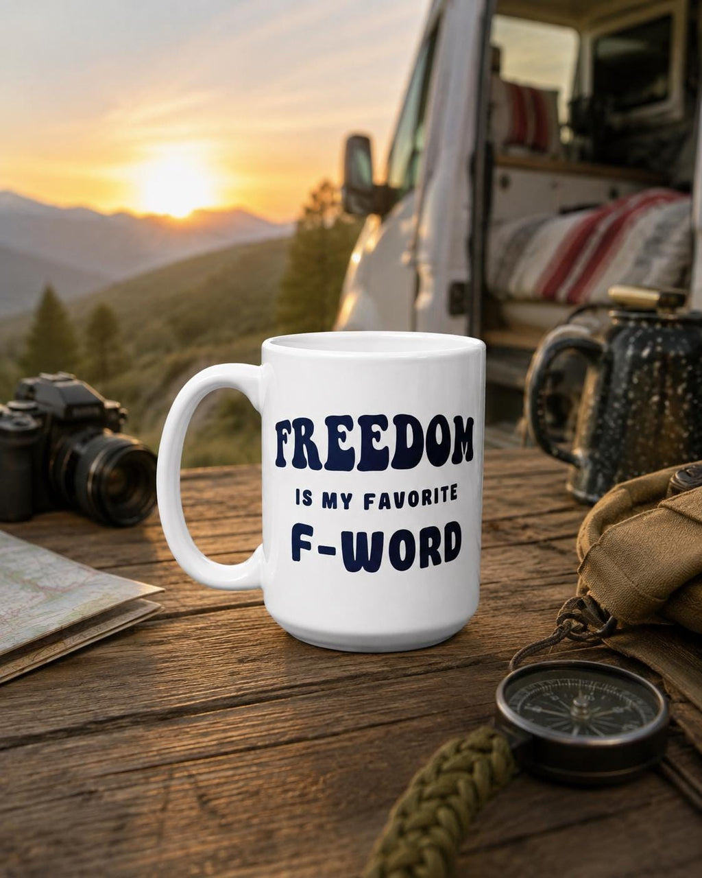 Freedom Mug, Funny Patriotic Coffee Cup, Freedom Is My Favorite F Word, Libertarian Gift, 11 15 20 oz Ceramic Mug for Liberty Lovers