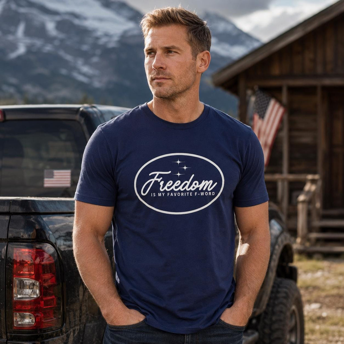 Freedom Is My Favorite F Word Shirt, Funny Liberty Graphic Tee, Unisex Cotton T-shirts Freedom Lover Gift, Funny American t-Shirt