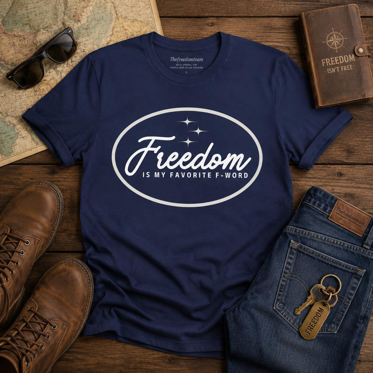Freedom Is My Favorite F Word Shirt, Funny Liberty Graphic Tee, Unisex Cotton T-shirts Freedom Lover Gift, Funny American t-Shirt