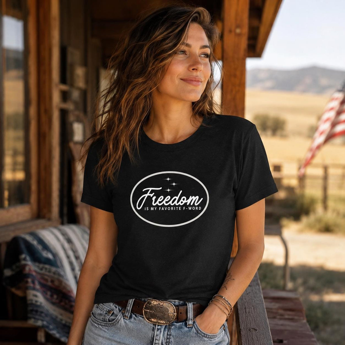 Freedom Is My Favorite F Word Shirt, Funny Liberty Graphic Tee, Unisex Cotton T-shirts Freedom Lover Gift, Funny American t-Shirt