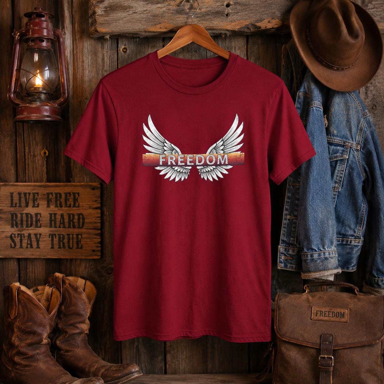 Freedom Wings T Shirt, Winged Liberty Graphic Tee, Unisex Cotton Shirt, Patriotic Gift, Freedom Shirt, Patriotic T-Shirt