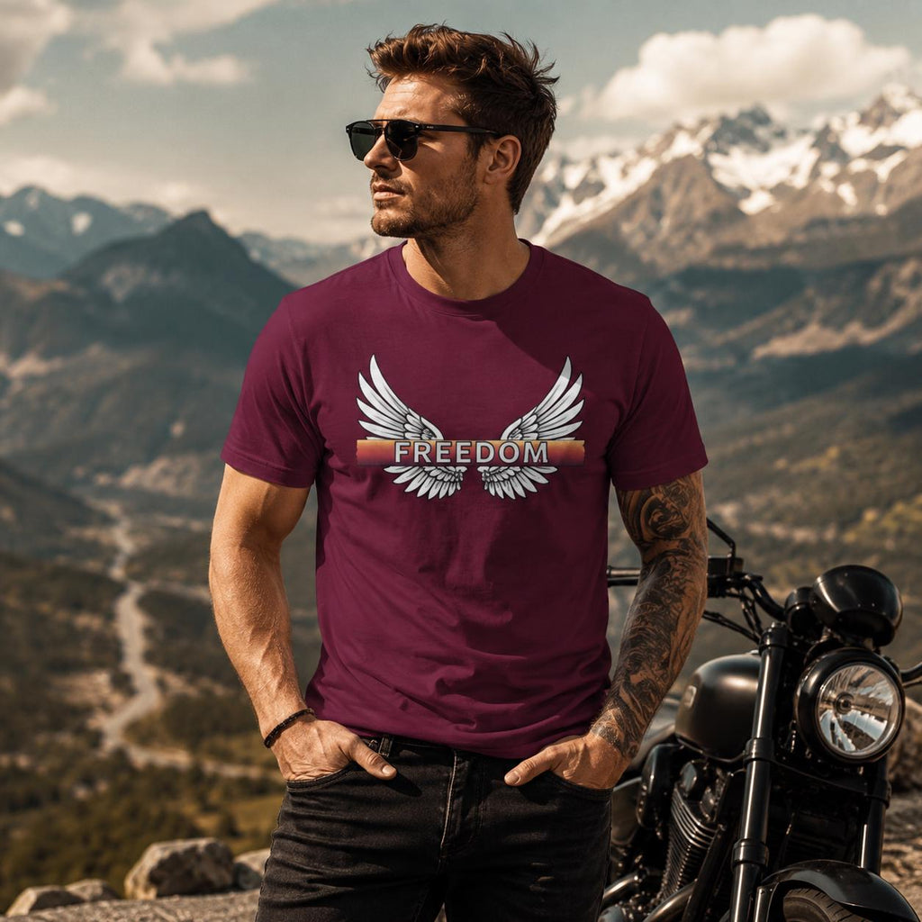 Freedom Wings T Shirt, Winged Liberty Graphic Tee, Unisex Cotton Shirt, Patriotic Gift, Freedom Shirt, Patriotic T-Shirt