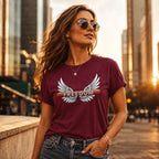 Freedom Wings T Shirt, Winged Liberty Graphic Tee, Unisex Cotton Shirt, Patriotic Gift, Freedom Shirt, Patriotic T-Shirt