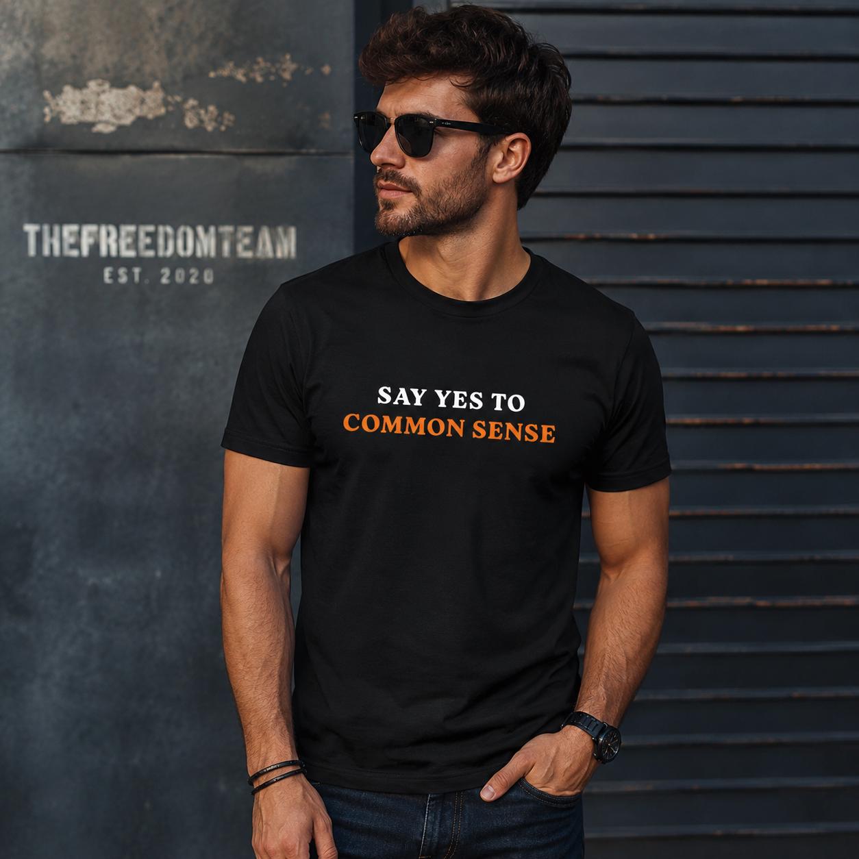 Common Sense T-Shirt, Minimalist Political Shirt, Free Thinker Tee, Patriot Shirt, Funny Gift for Dad