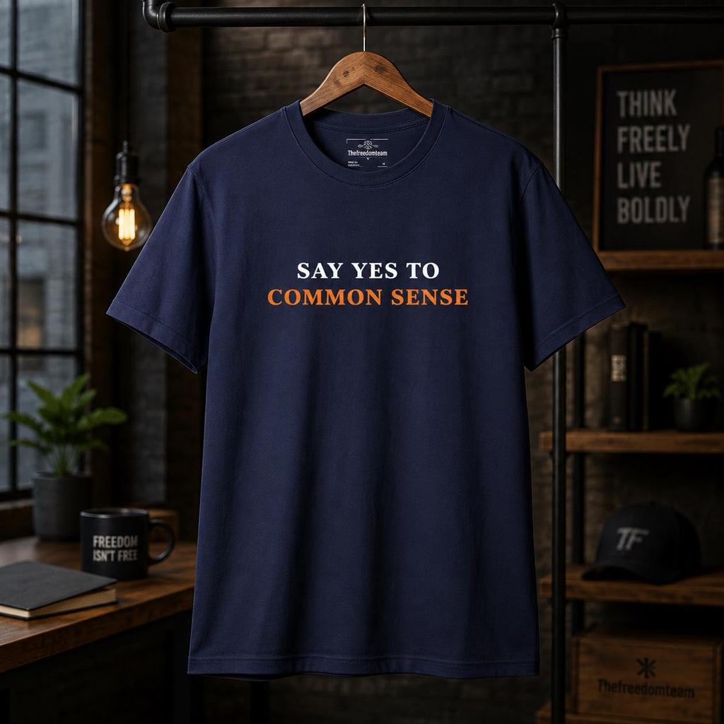 Common Sense T-Shirt, Minimalist Political Shirt, Free Thinker Tee, Patriot Shirt, Funny Gift for Dad