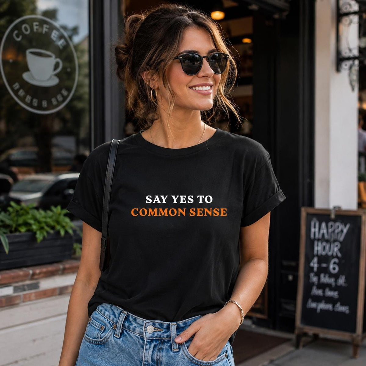 Common Sense T-Shirt, Minimalist Political Shirt, Free Thinker Tee, Patriot Shirt, Funny Gift for Dad