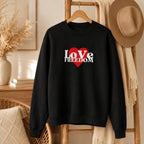 Patriot Sweatshirt, Love Freedom Crewneck, Patriotic Pullover Sweater, Libertarian Gift, Cozy Winter Sweatshirt for Him