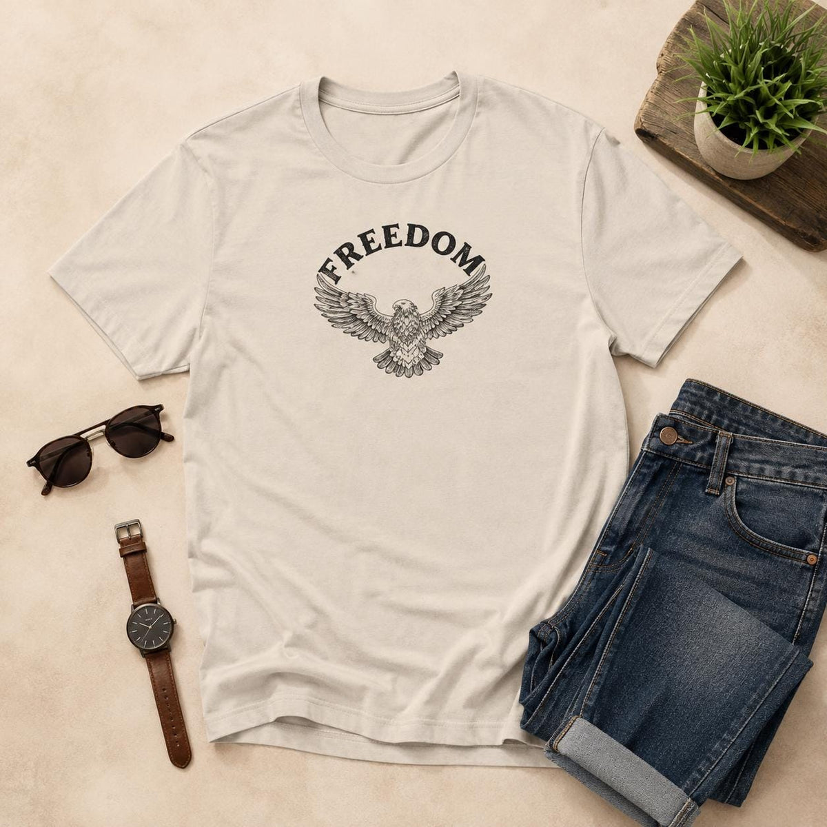 Freedom Eagle Shirt, American Eagle T Shirt, 4th of July Shirt, Patriotic Graphic Tee, Veterans Day Shirt, USA Gift