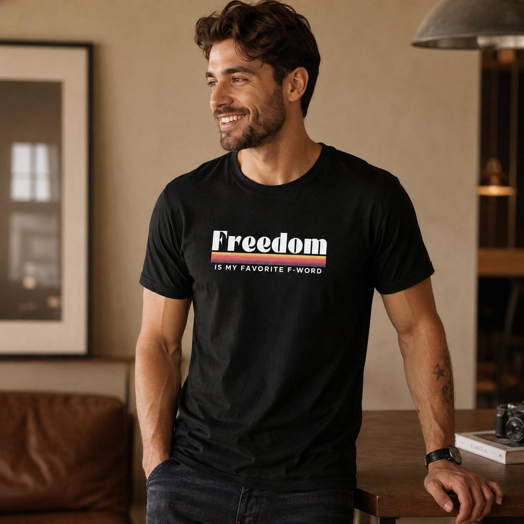 Retro Freedom Shirt, Vintage Graphic Tee, Freedom Is My Favorite F Word T Shirt, 70s Style Shirt, Funny Retro Tee