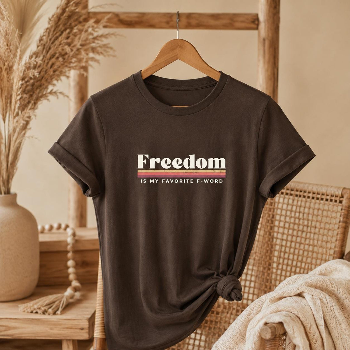 Retro Freedom Shirt, Vintage Graphic Tee, Freedom Is My Favorite F Word T Shirt, 70s Style Shirt, Funny Retro Tee