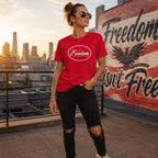 Freedom Is My Favorite F Word Shirt, Funny Liberty Graphic Tee, Unisex Cotton T-shirts Freedom Lover Gift, Funny American t-Shirt