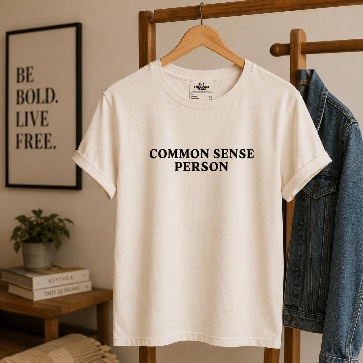 Common Sense Person T Shirt, Funny Political Statement Tee, Unisex Soft Cotton Shirt, Gift for Free Thinkers, Freedom Tee, Gift for Dad