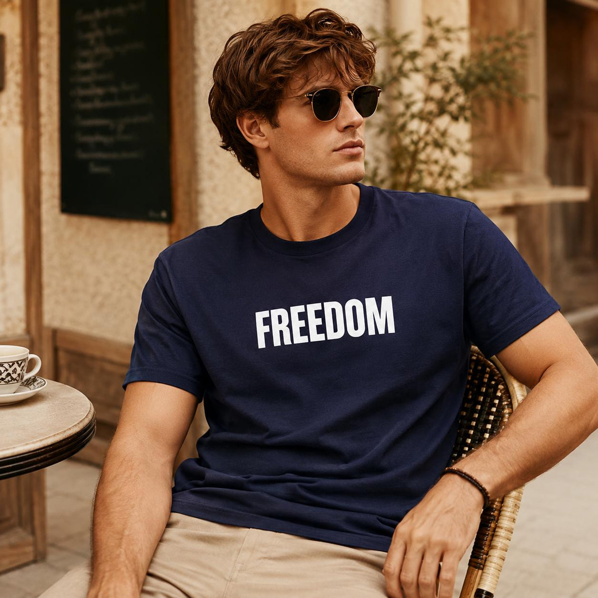 Classic Freedom Shirt, Minimalist Graphic Tee, Bold Typography T Shirt, Liberty Tee, Simple Freedom Gift