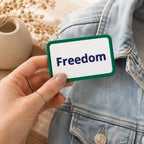 Freedom Patch, Iron On Patch, Embroidered Patch for Jackets, Morale Patch for Backpack, Liberty Gift for Him