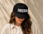 Freedom Trucker Hat, Snapback Cap for Men, Mesh Back Baseball Cap, Liberty Hat, Patriotic Gift for Him