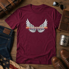 Freedom Wings T Shirt, Winged Liberty Graphic Tee, Unisex Cotton Shirt, Patriotic Gift, Freedom Shirt, Patriotic T-Shirt