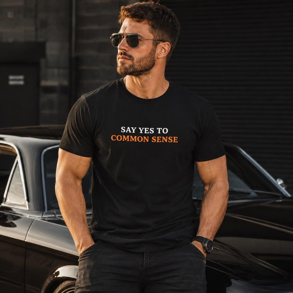 Common Sense T-Shirt, Minimalist Political Shirt, Free Thinker Tee, Patriot Shirt, Funny Gift for Dad