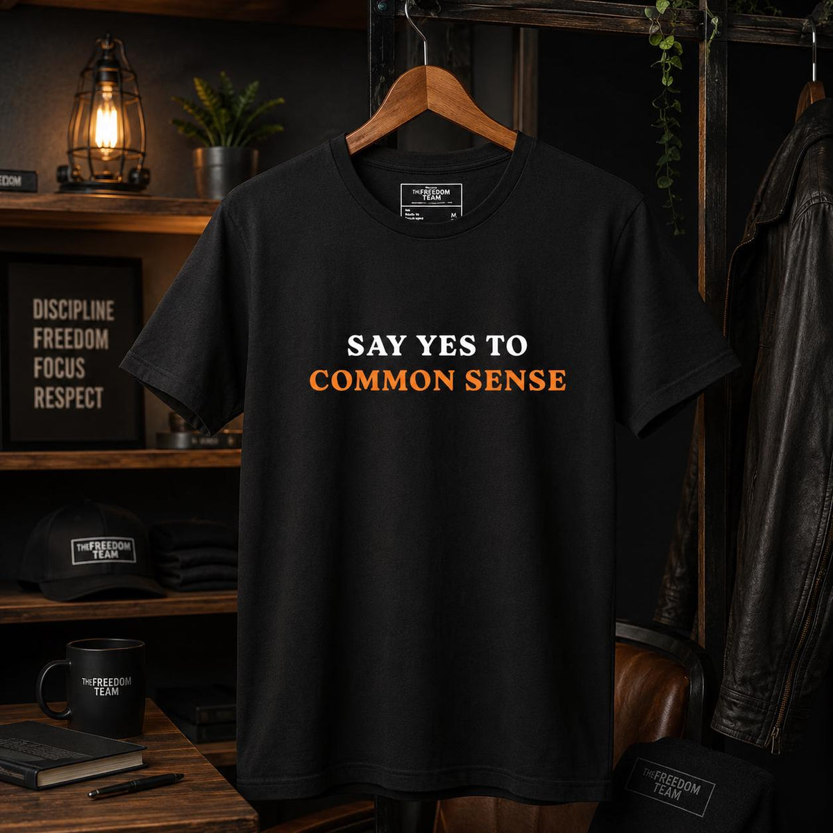 Common Sense T-Shirt, Minimalist Political Shirt, Free Thinker Tee, Patriot Shirt, Funny Gift for Dad