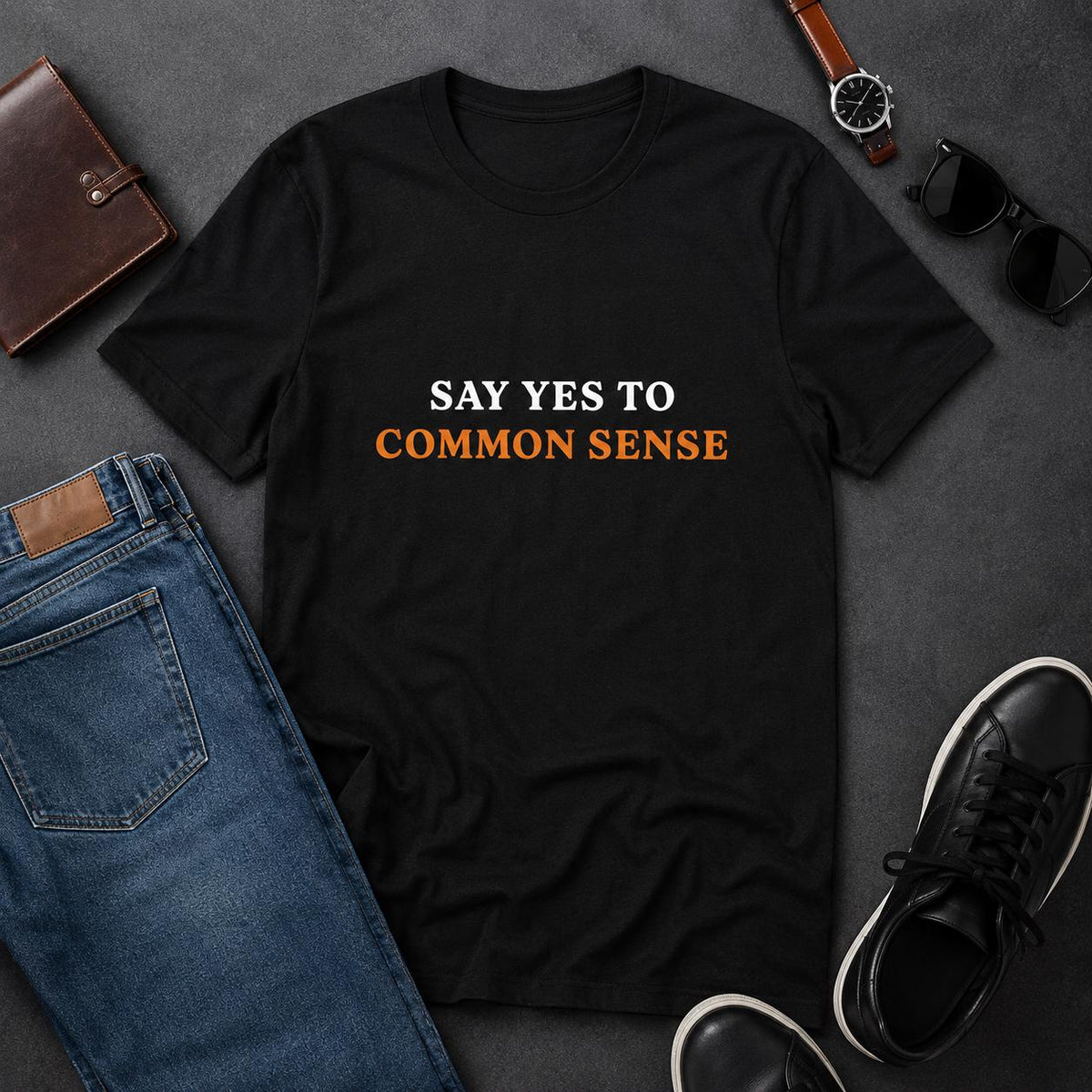 Common Sense T-Shirt, Minimalist Political Shirt, Free Thinker Tee, Patriot Shirt, Funny Gift for Dad