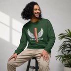 Freedom Crewneck Sweatshirt, Organic Cotton Pullover, Eco Friendly Sweatshirt, Patriotic Sweater, Liberty Lover Gift