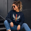 Freedom Crewneck Sweatshirt, Organic Cotton Pullover, Eco Friendly Sweatshirt, Patriotic Sweater, Liberty Lover Gift