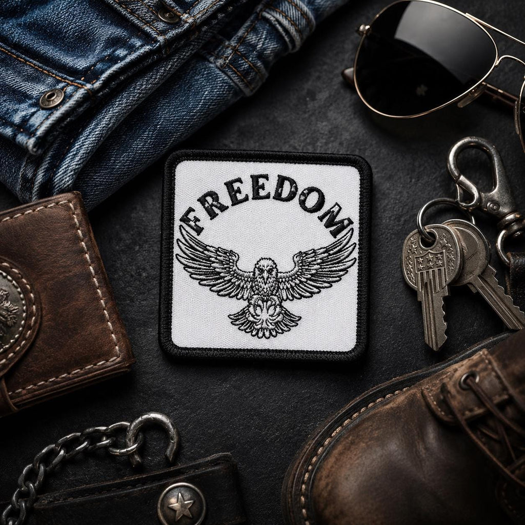 Patriotic Patch, Iron On Eagle Patch, Embroidered Morale Patch, Tactical Patch for Backpack, USA Patch, Veteran Gift