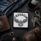 Patriotic Patch, Iron On Eagle Patch, Embroidered Morale Patch, Tactical Patch for Backpack, USA Patch, Veteran Gift