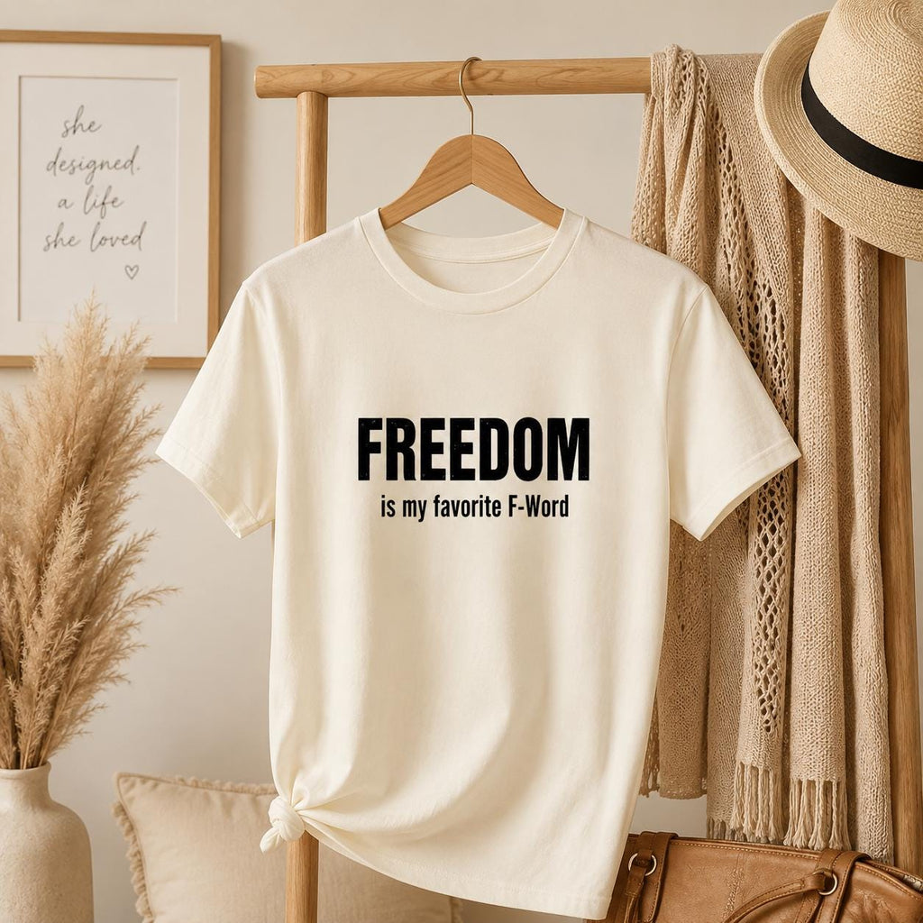 Freedom Crop Top, Funny Womens Cropped Tee, Graphic Crop Top, Festival Crop Top, Summer Top for Her