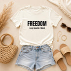 Freedom Crop Top, Funny Womens Cropped Tee, Graphic Crop Top, Festival Crop Top, Summer Top for Her