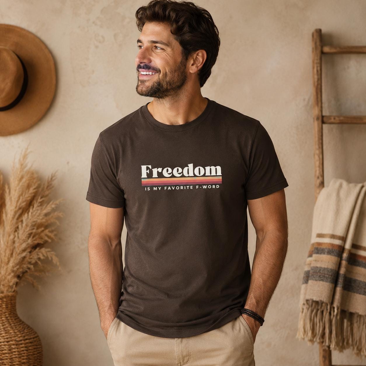 Retro Freedom Shirt, Vintage Graphic Tee, Freedom Is My Favorite F Word T Shirt, 70s Style Shirt, Funny Retro Tee