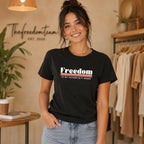 Retro Freedom Shirt, Vintage Graphic Tee, Freedom Is My Favorite F Word T Shirt, 70s Style Shirt, Funny Retro Tee