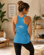 Womens Racerback Tank Top, Vintage Wash Workout Tank, Patriotic Gym Shirt, Festival Tank, Yoga Tank Top for Her