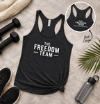 Womens Racerback Tank Top, Vintage Wash Workout Tank, Patriotic Gym Shirt, Festival Tank, Yoga Tank Top for Her