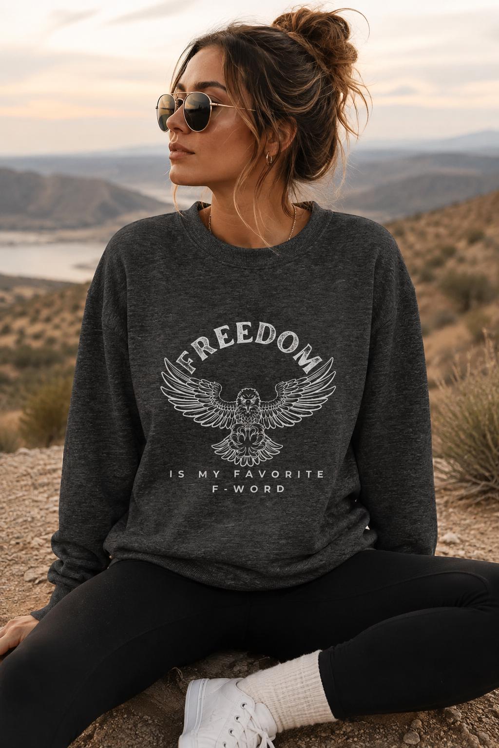 Eagle Sweatshirt, American Eagle Crewneck, Patriotic Streetwear Pullover, Freedom Sweater, Gift for Him