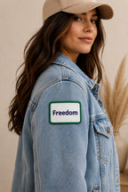 Freedom Patch, Iron On Patch, Embroidered Patch for Jackets, Morale Patch for Backpack, Liberty Gift for Him